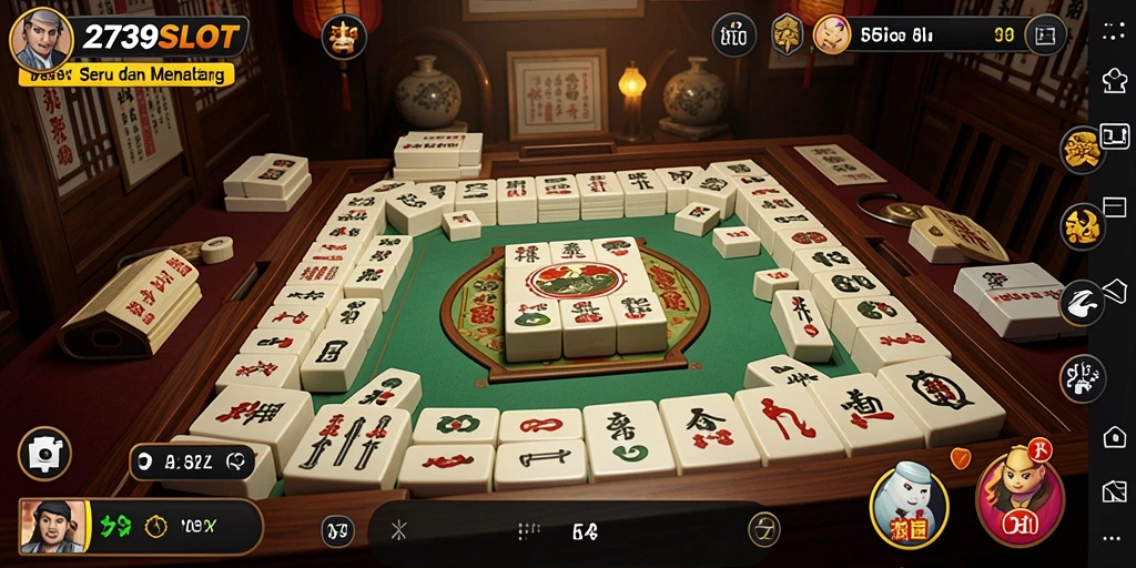 Tangkapan layar dari gameplay Mahjong yang seru di 2739SLOT.