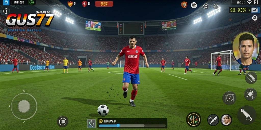 Tampilan gameplay menarik dari GUS77 dengan aksi di lapangan.