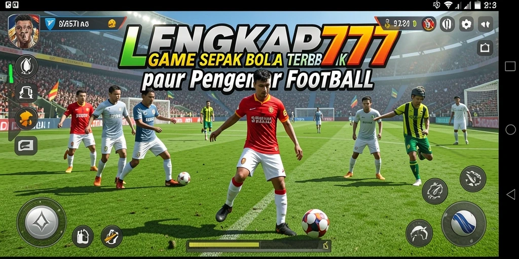 Tampilan gameplay LENGKAP777 yang menegangkan dan seru selama pertandingan sepak bola.