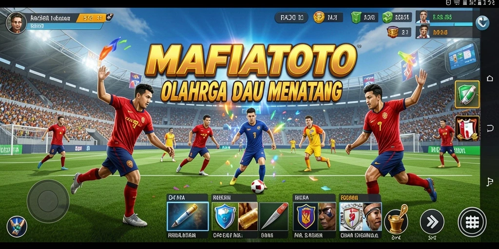 Gameplay seru MAFIATOTO dengan aksi olahraga nyata.