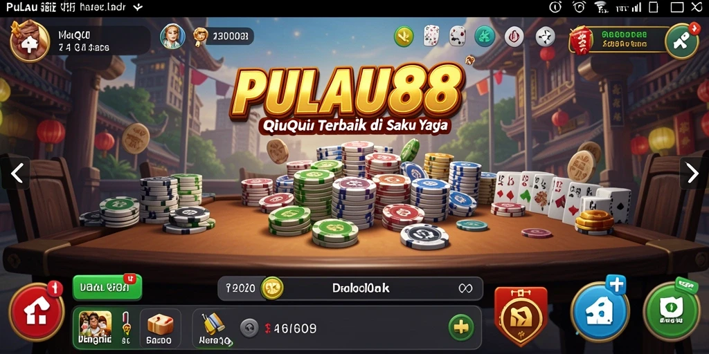 Tampilan gameplay seru dari PULAU88 saat bermain QiuQiu.