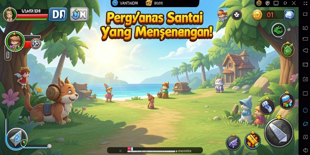 Tampilan menarik dari gameplay VANTAIDN yang santai.