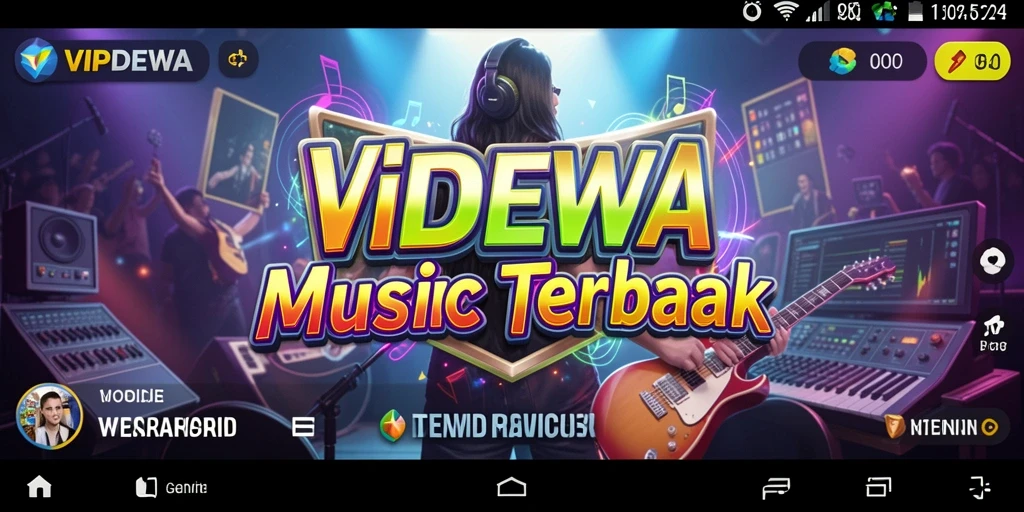 Tampilan screenshot gameplay VIPDEWA dengan aksi seru musik.