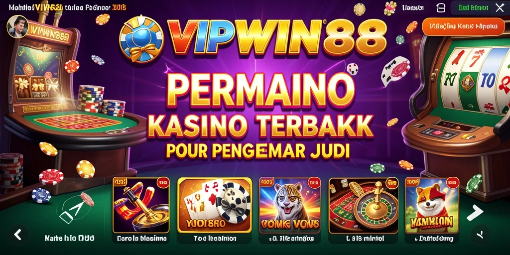 Tampilan menakjubkan dari gameplay Kasino di VIPWIN88.